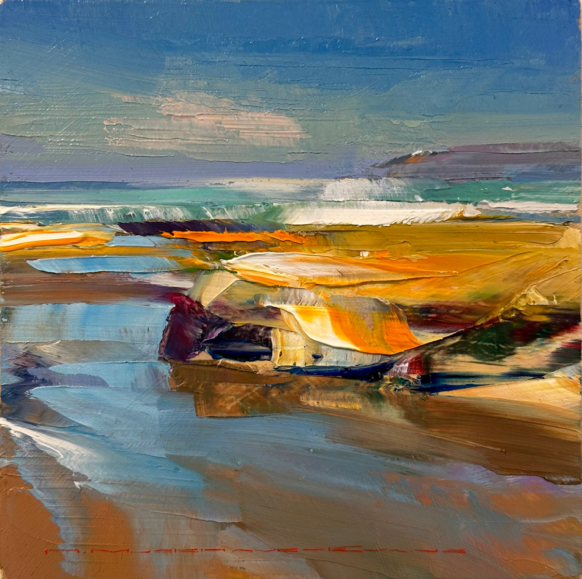 Low Tide Coastal No.2 Richard MusgraveEvans Art