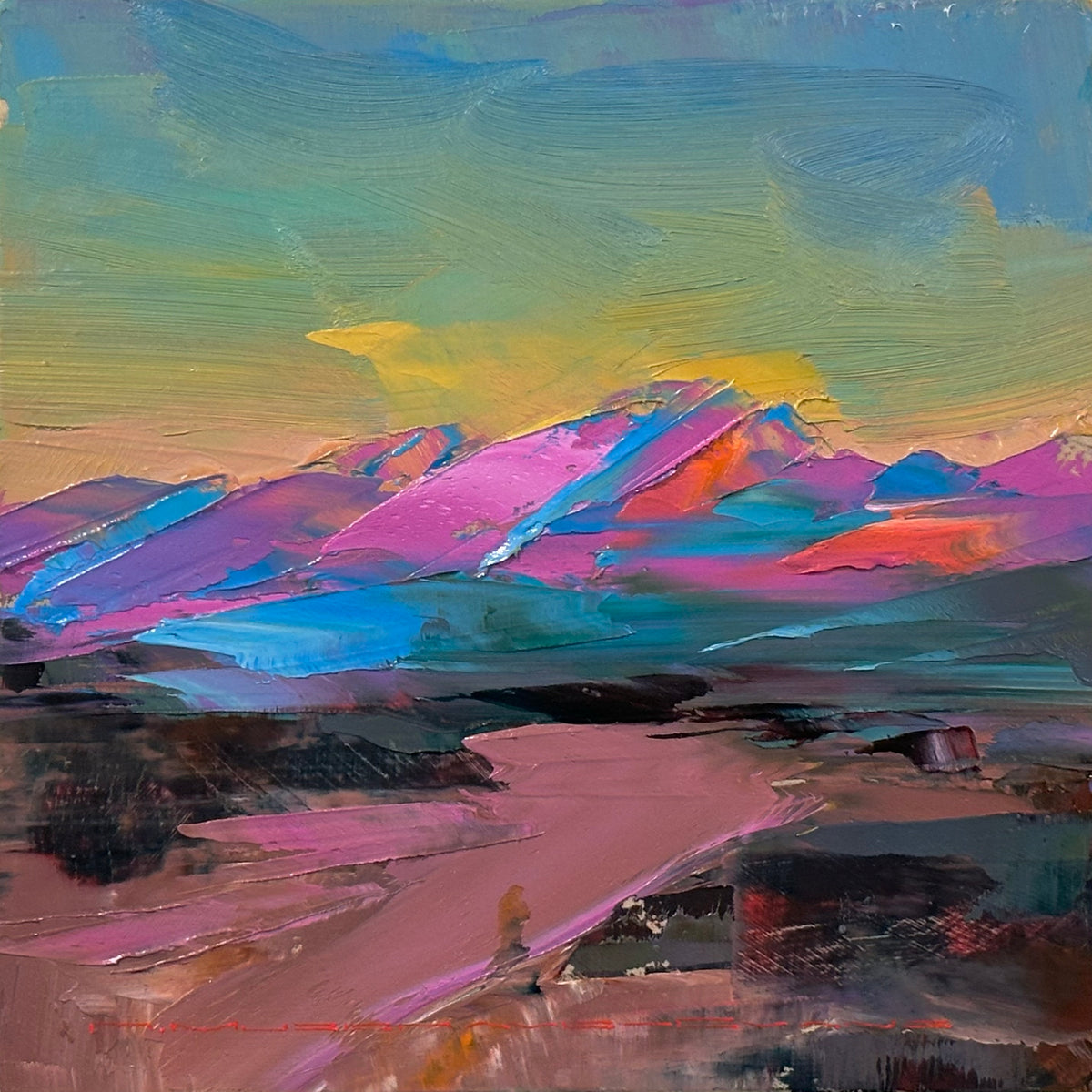 Late Evening Glow - Flinders Ranges – Richard Musgrave-Evans Art