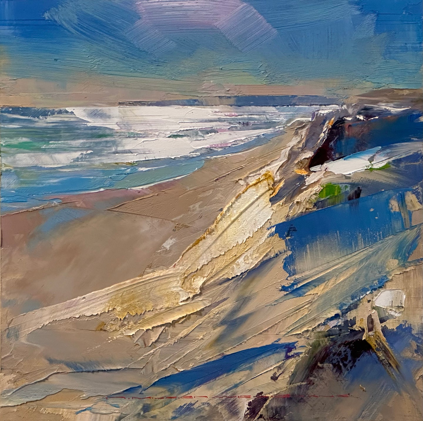 Afternoon Dunes and Surf