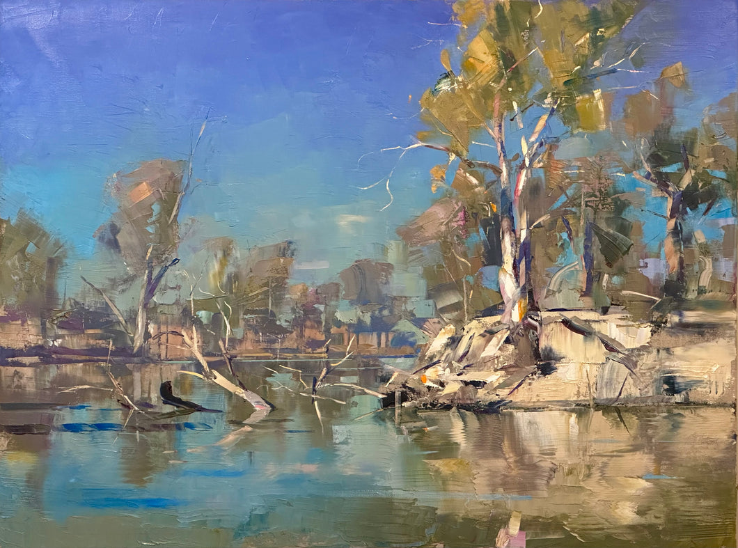 Tranquil Midday Light on the River
