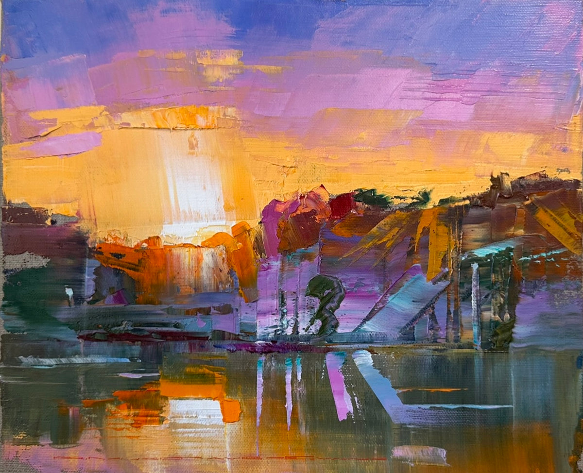 Sunrise, Heading Cliffs, Murray River – Richard Musgrave-Evans Art